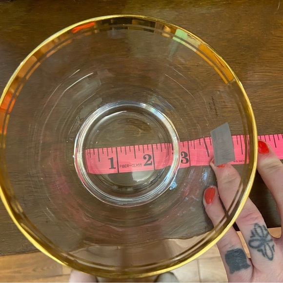 BNWOT Vintage Mikasa Jonestown‎ gold  rimmed crystal glass bowl - Picture 9 of 11